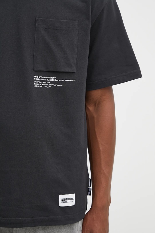 NEIGHBORHOOD t-shirt sheltech crewneck-p ss nero 251BWNH.CSM01