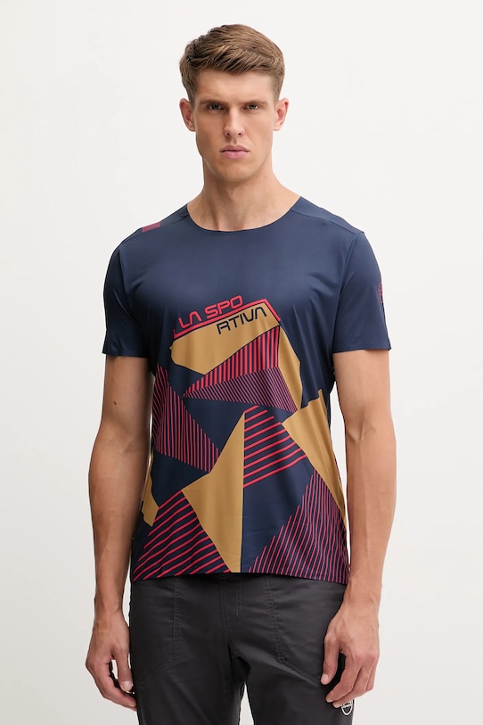 LA Sportiva t-shirt sportowy Comp regular granatowy ZACT184