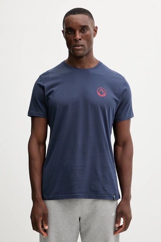 LA Sportiva tricou din bumbac Circle Logo print bleumarin ZACT189