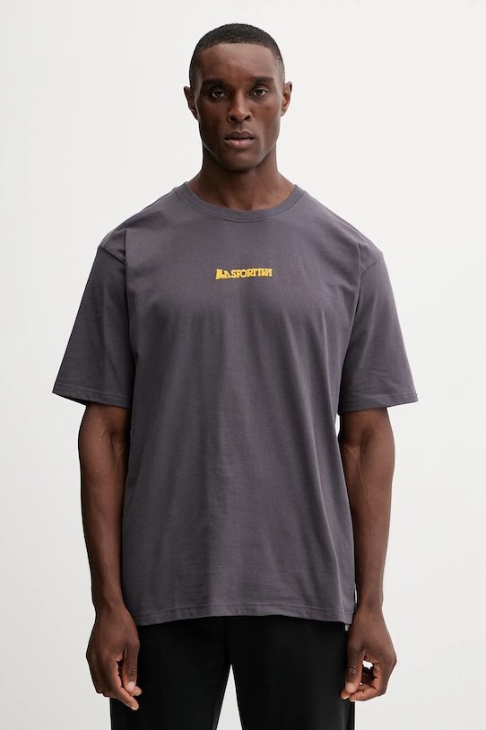 Odzież LA Sportiva t-shirt bawełniany Moon Climb ZACT193 szary