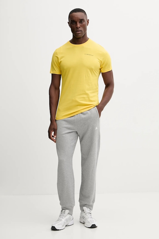 LA Sportiva t-shirt bawełniany Dawn Wall ZACT201 żółty AW25