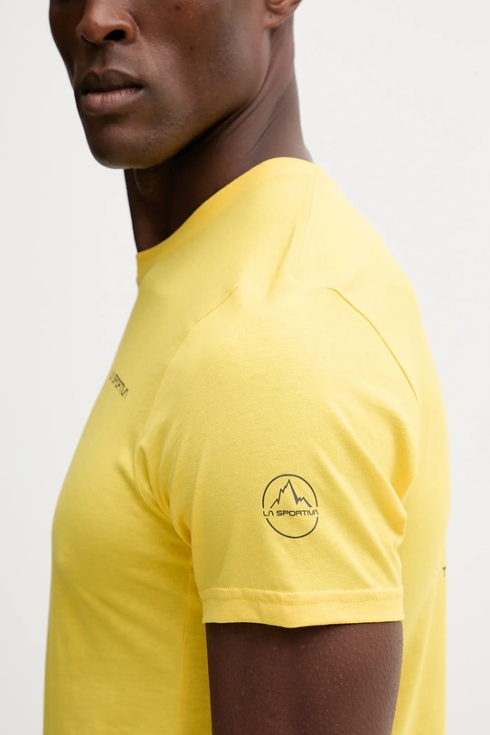 LA Sportiva t-shirt bawełniany Dawn Wall ZACT201 żółty