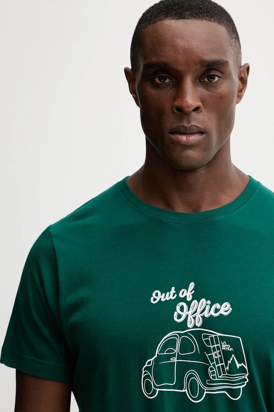 Хлопковая футболка LA Sportiva Cinquecento зелёный ZACT205