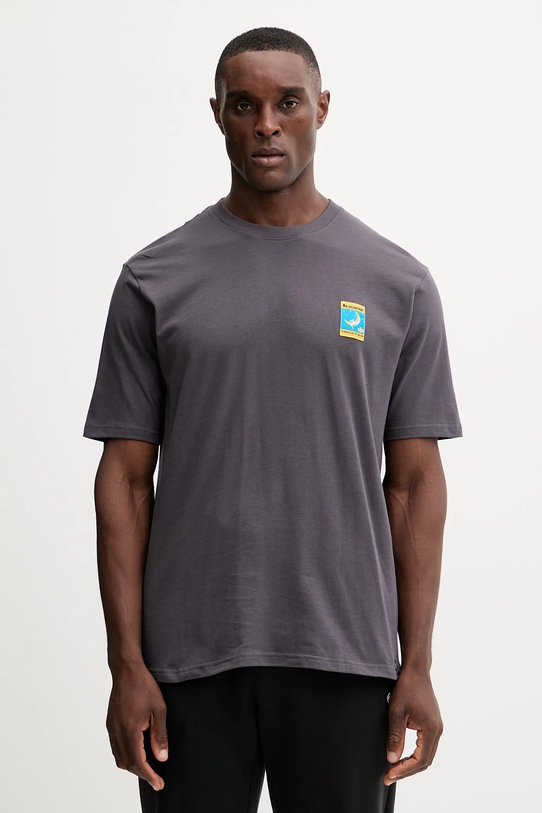 LA Sportiva tricou din bumbac Moon Patch imprimeu gri ZACT231