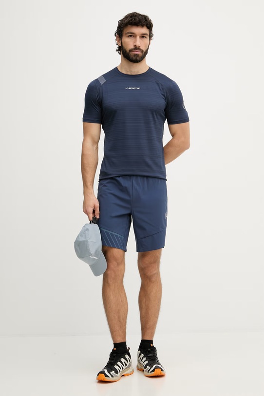 La Sportiva T-shirt sportowy męski Sunfire ZAST005 granatowy SS26
