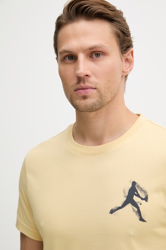 Lacoste T-shirt męski żółty TH1044