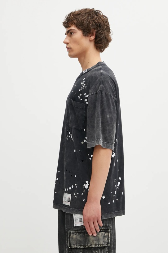Pamučna majica Maison MIHARA YASUHIRO EMBELLISHED BLEACHED A15TS631 crna AW25
