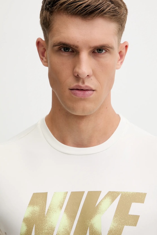 Nike t-shirt kąpielowy beżowy NESSF569