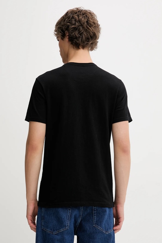 Odzież Von Dutch t-shirt bawełniany VD.1.TR.FLAME czarny