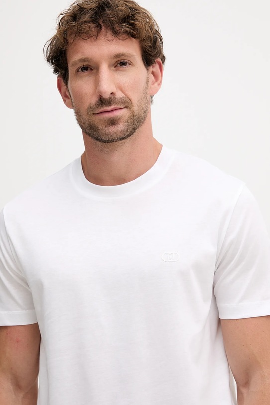 Liu Jo t-shirt bawełniany biały QXX077.J4799