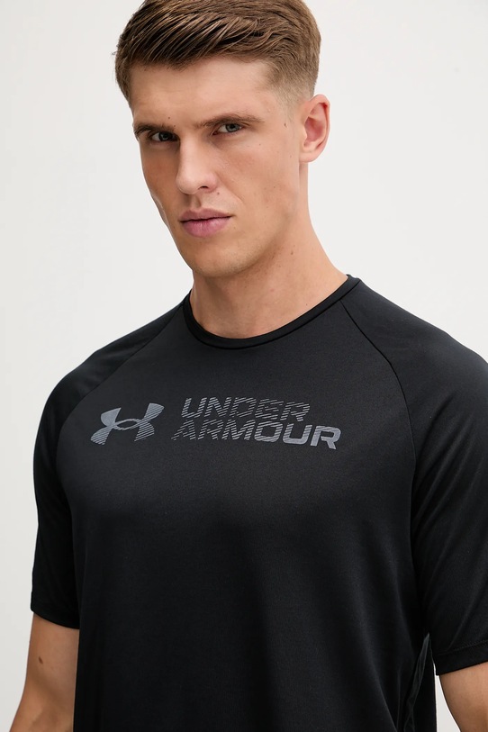 Under Armour t-shirt treningowy UA Tech Reflective czarny 6005116
