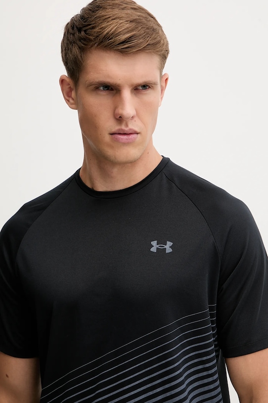 Under Armour t-shirt treningowy UA Tech Fade czarny 6005916