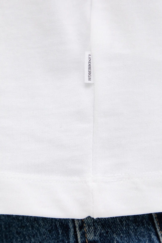 Lindbergh t-shirt bawełniany 30.400120C biały