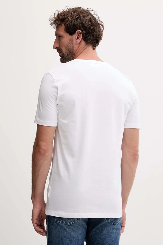 Odzież Lindbergh t-shirt bawełniany 30.400200B biały