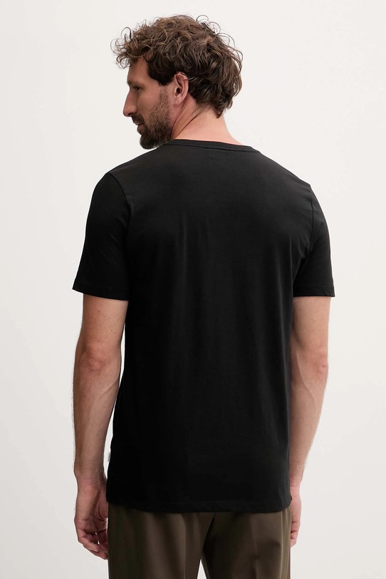 Odzież Lindbergh t-shirt bawełniany 30.400200B czarny