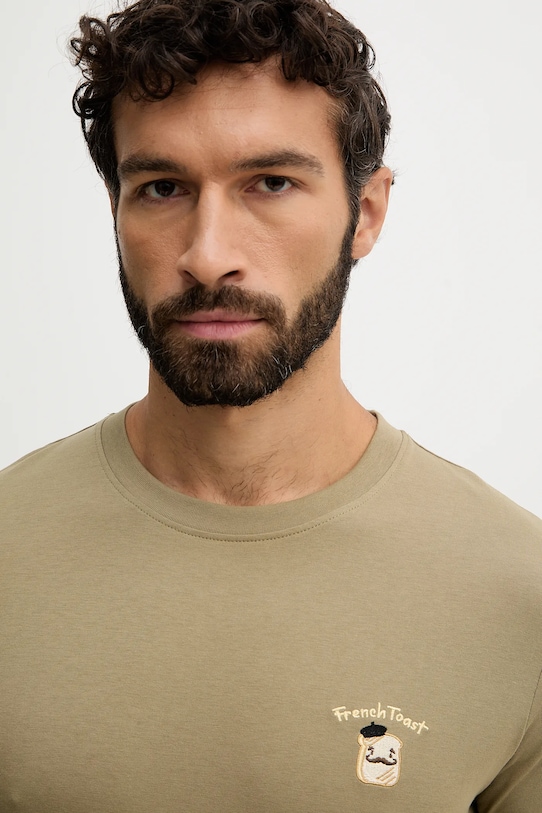 Lindbergh t-shirt bawełniany zielony 30.400235