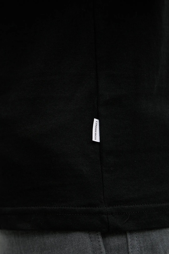 Lindbergh t-shirt bawełniany czarny 30.400235