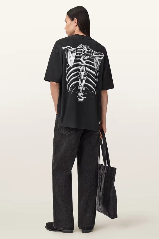 Βαμβακερό μπλουζάκι AllSaints ANATOMICA M046PD