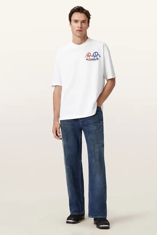 Βαμβακερό μπλουζάκι AllSaints BEDFELLOW M001PD