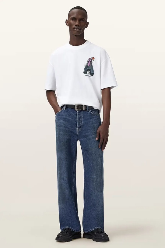 Βαμβακερό μπλουζάκι AllSaints DEFIANCE M004PD