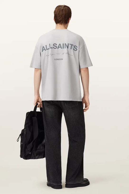 AllSaints tricou din bumbac FUTURE gri M006PD
