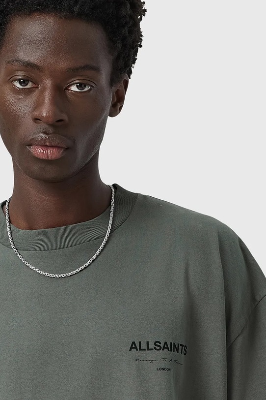 Odzież AllSaints t-shirt bawełniany FUTURE M006PD zielony