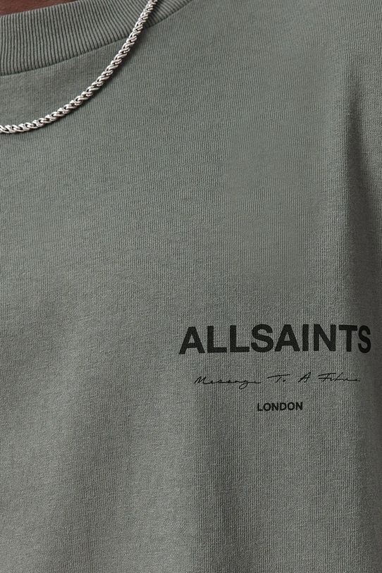 AllSaints t-shirt bawełniany FUTURE zielony M006PD