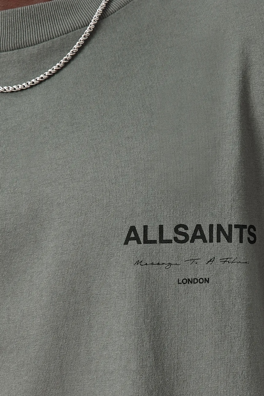 Bavlnené tričko AllSaints FUTURE zelená M006PD