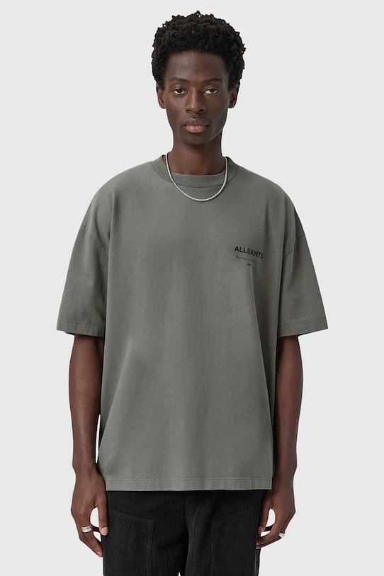 Bavlnené tričko AllSaints FUTURE M006PD zelená
