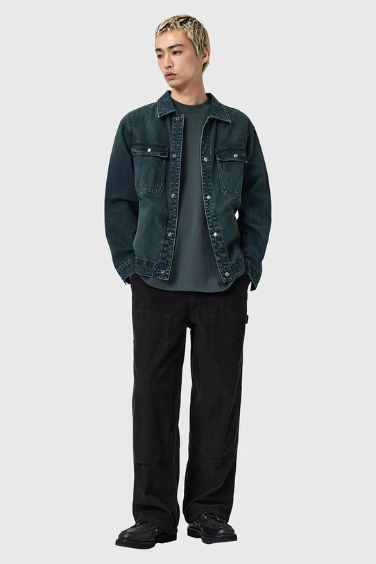 Bombažna kratka majica AllSaints FUTURE M006PD siva