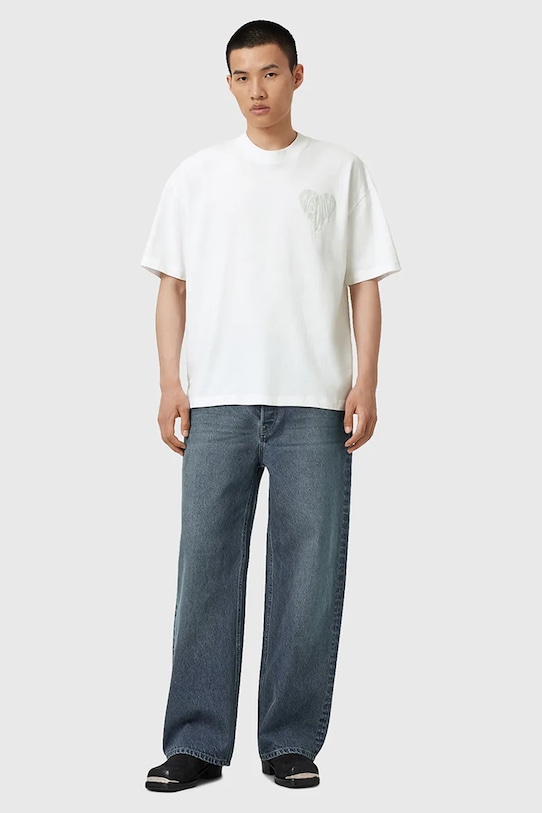 AllSaints tricou din bumbac TRIP M010PD alb