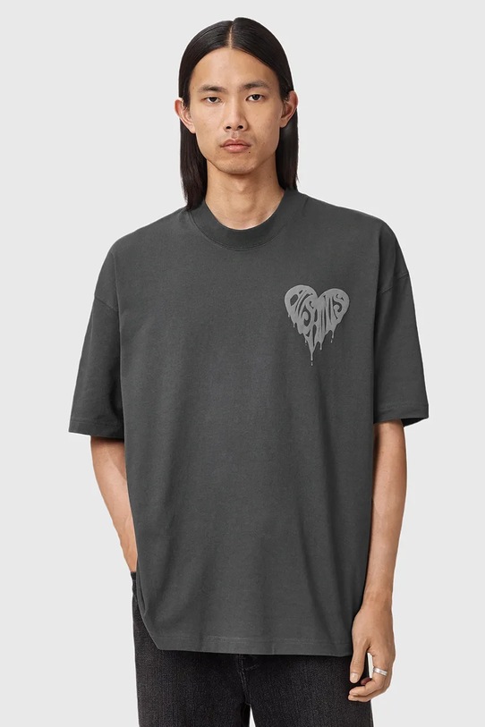 AllSaints t-shirt bawełniany TRIP szary M010PD