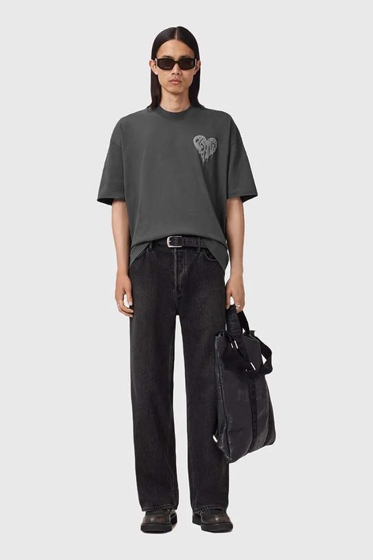 AllSaints t-shirt bawełniany TRIP M010PD szary