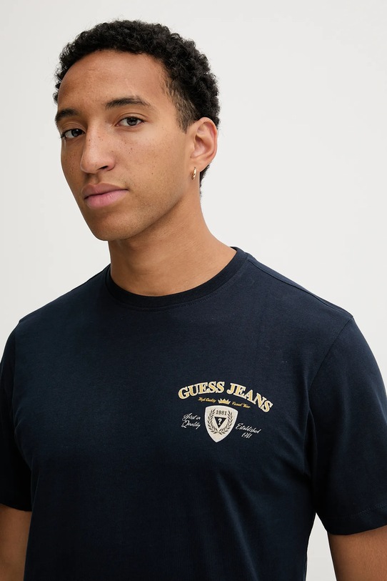 Guess Jeans t-shirt bawełniany granatowy M5BI41.K8FQ4