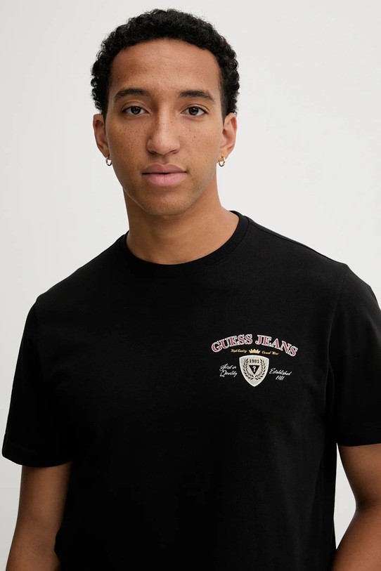 Guess Jeans t-shirt bawełniany czarny M5BI41.K8FQ4