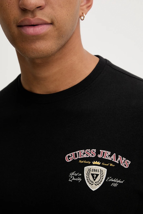 Guess Jeans t-shirt bawełniany M5BI41.K8FQ4 czarny