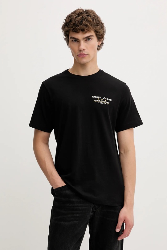 Odzież Guess Jeans t-shirt bawełniany M5BI39.K8FQ4 czarny