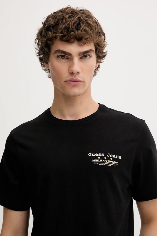 Guess Jeans t-shirt bawełniany czarny M5BI39.K8FQ4