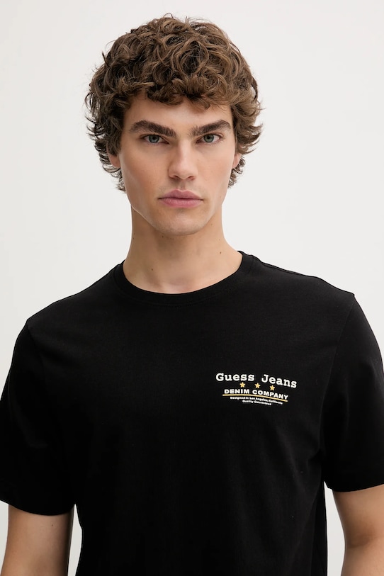 Guess Jeans t-shirt bawełniany czarny M5BI39.K8FQ4