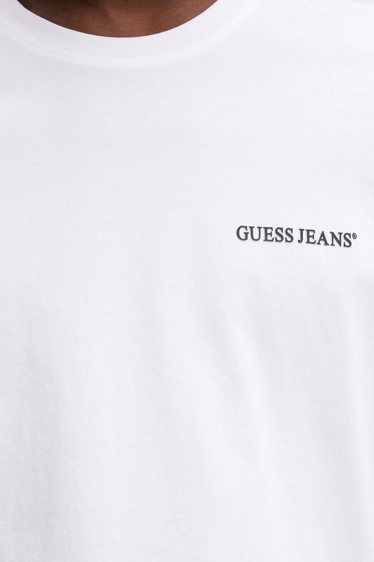 Βαμβακερό μπλουζάκι Guess Jeans M5BI78.K8FQ4 λευκό