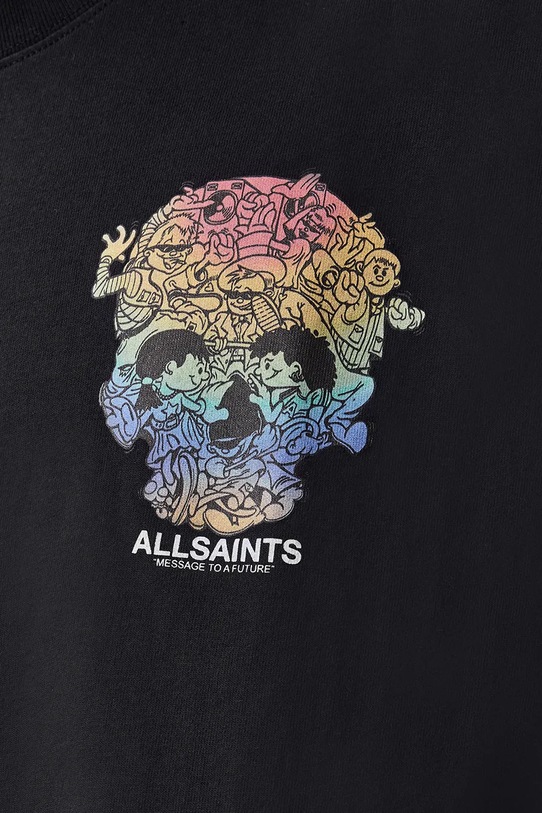 Odzież AllSaints t-shirt bawełniany TRANCE M022PD czarny