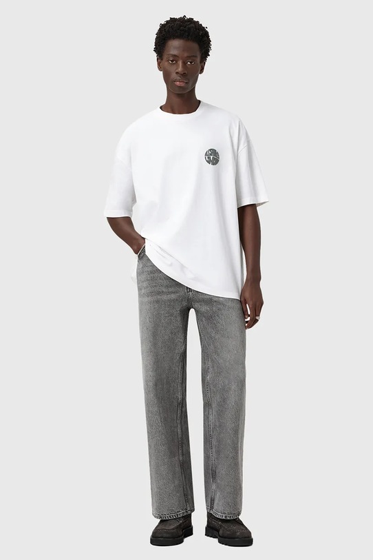AllSaints t-shirt bawełniany WAVED biały M016JD