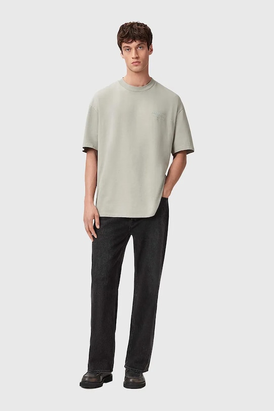 AllSaints t-shirt bawełniany XANDER zielony M030JC