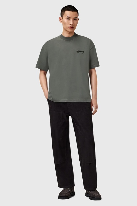 AllSaints t-shirt bawełniany XANDER M030JC zielony