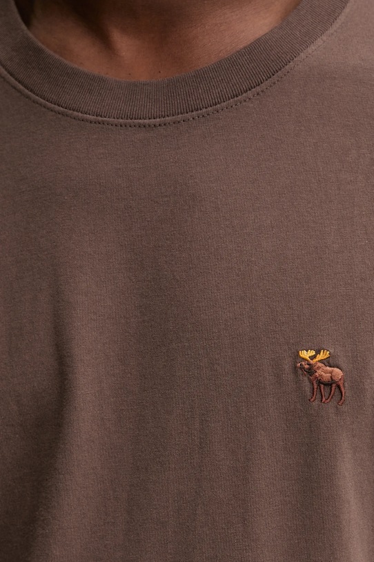 Abercrombie & Fitch t-shirt bawełniany KI124.5373.400 brązowy