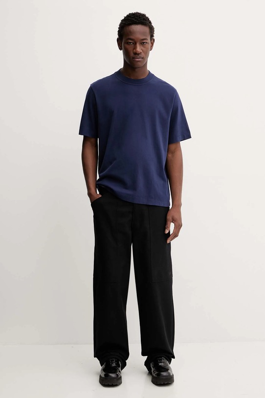 Abercrombie & Fitch t-shirt bawełniany KI124.5394.200 granatowy AW25