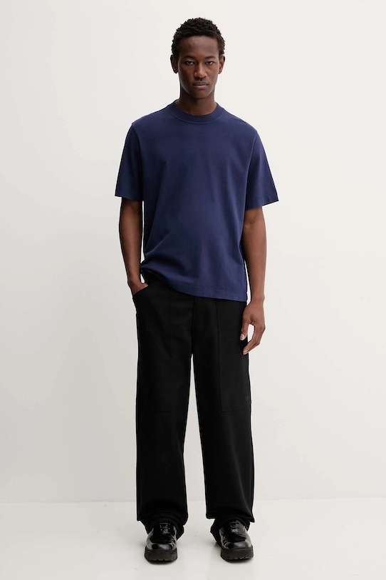 Abercrombie & Fitch t-shirt bawełniany KI124.5394.200 granatowy AW25