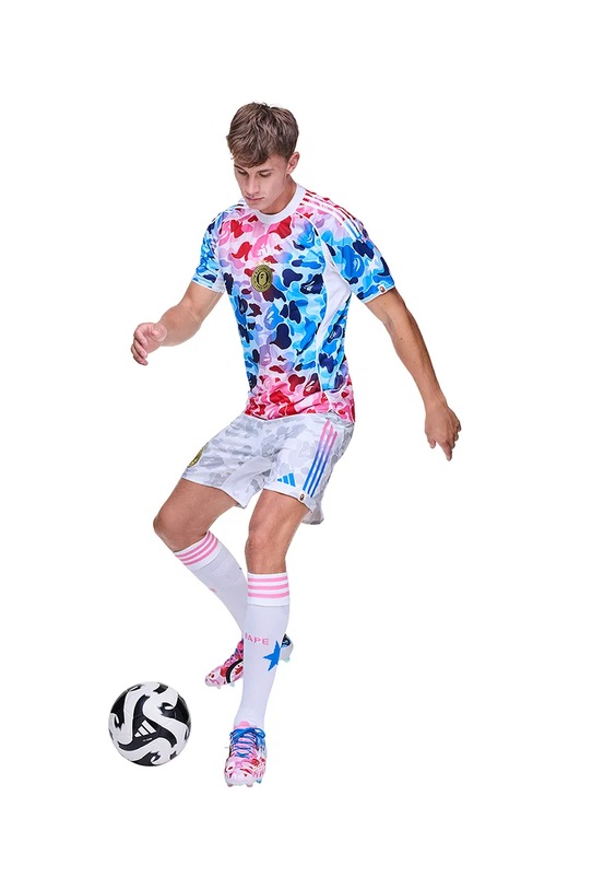adidas Originals t-shirt BAPE FB JERSEY pozostałe niebieski KA0040