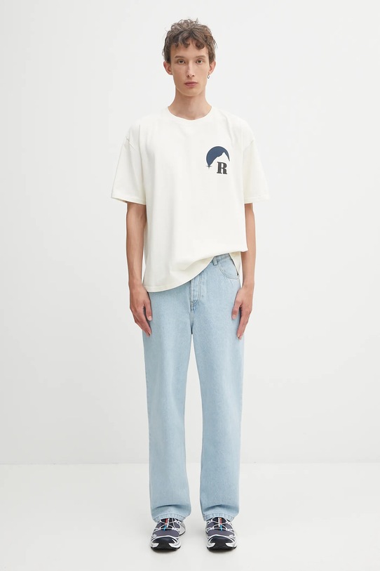 RHUDE t-shirt in cotone Moonlight RHPF25TT02012 beige