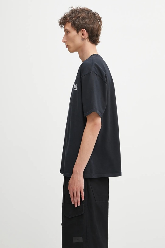 RHUDE t-shirt in cotone International Racing Logo RHPF25TT10012 nero AW25